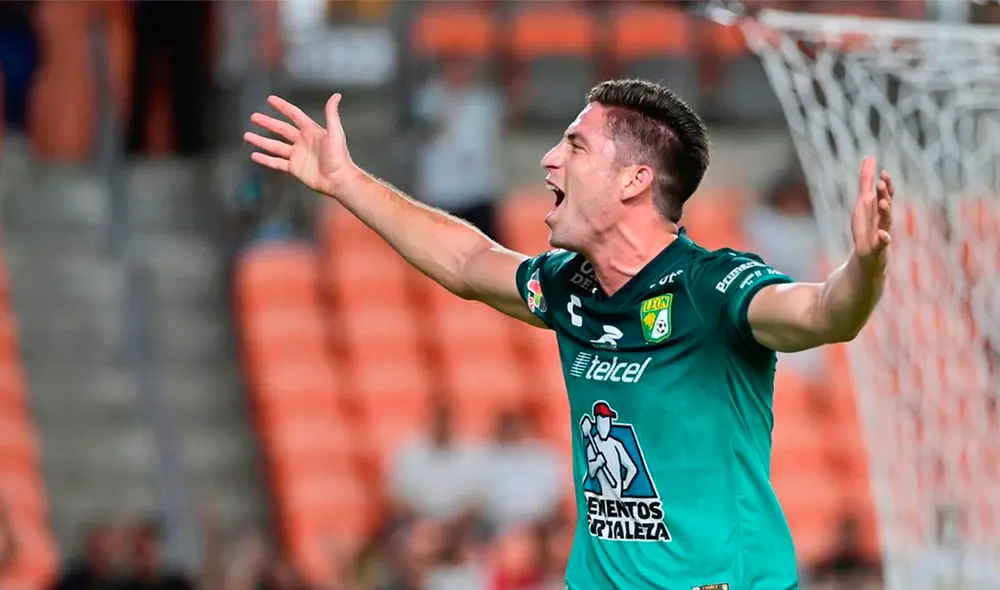 Santiago Ormeño lleva dos goles con el Club León. Foto: Twitter