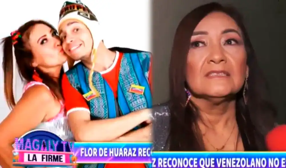 Flor de Huaraz y Junior Marcano trabajan haciendo shows. Foto: captura ATV