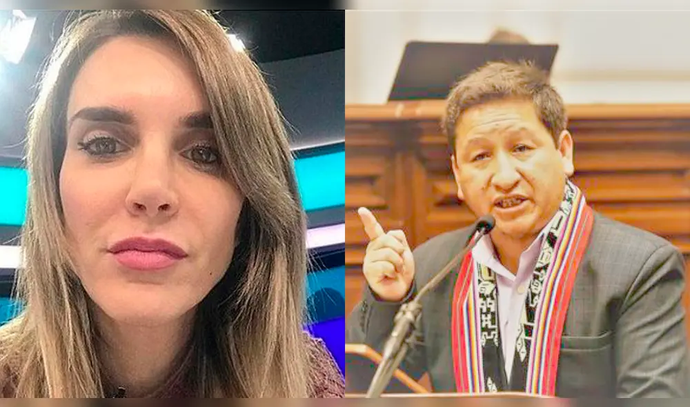 Juliana Oxenford respalda al reporteo de Latina TV luego de que Guido Bellido le respondiera de mala manera. Foto: Composición Juliana Oxenford respalda al reporteo de Latina TV luego de que Guido Bellido le respondiera de mala manera. Foto: Composición