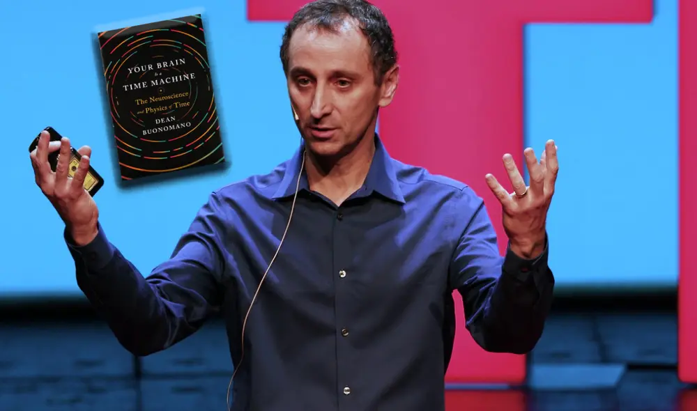 Dean Buonomano compartiendo sus saberes en la conferencia Errores cerebrales: cómo los defectos del cerebro dan forma a la sociedad, de TEDxVienna. Foto: Composición / TEDxVienna / Amazon Dean Buonomano compartiendo sus saberes en la conferencia Errores cerebrales: cómo los defectos del cerebro dan forma a la sociedad, de TEDxVienna. Foto: Composición / TEDxVienna / Amazon