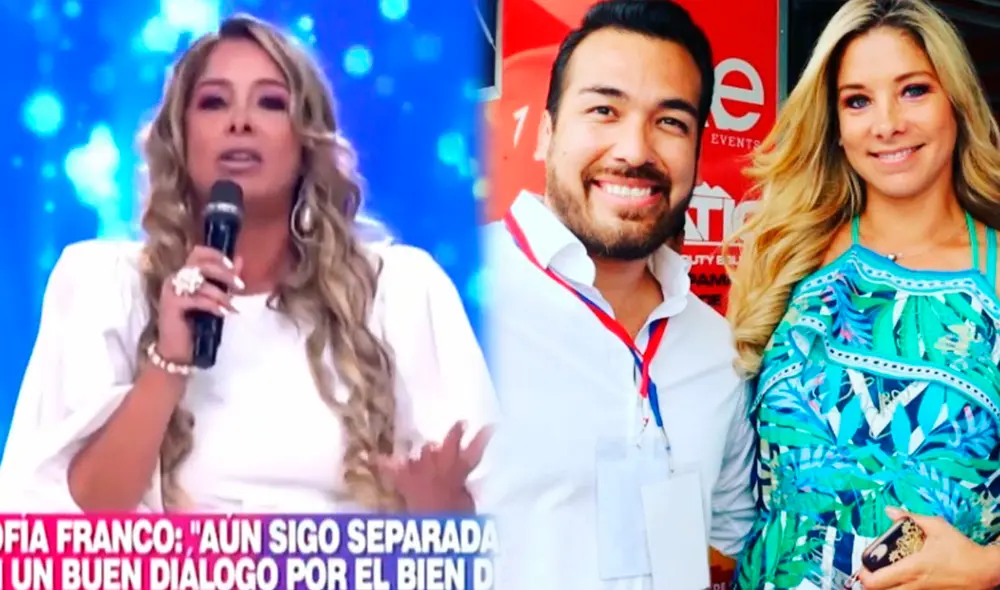 Sofía Franco logró conciliar con Álvaro Paz de la Barra. Foto: captura América TV / difusión