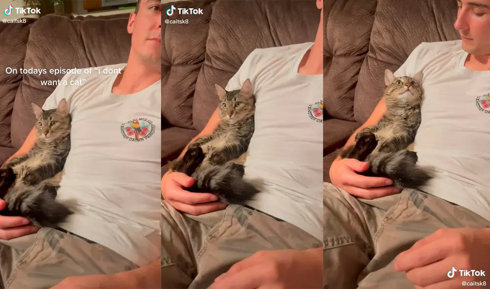 La dupla cautivó a miles de cibernautas con su enternecedora interacción. Foto: captura de TikTok