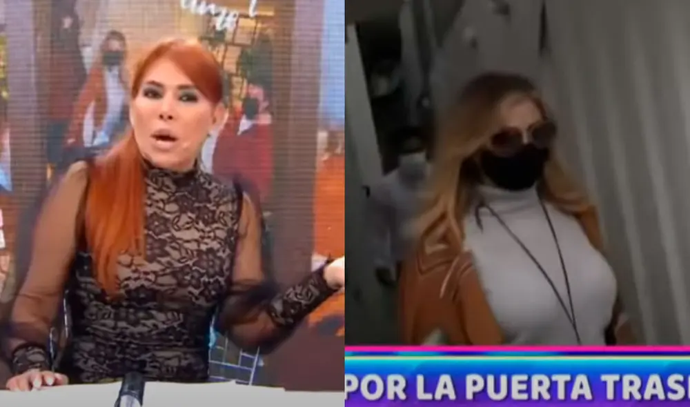 Gisela Valcárcel escapó de las cámaras de Willax tras coincidir con Magaly Medina en restaurante. Foto: captura/ATV