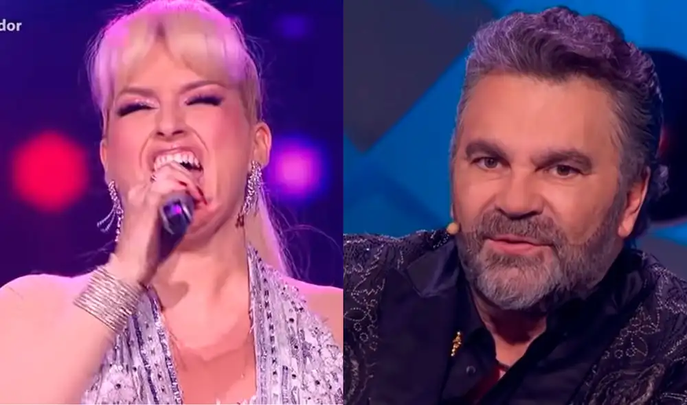 La artista peruana Noelia Calle llegó al programa mexicano El retador y encantó a los miembros del jurado. Foto: captura de Las estrellas