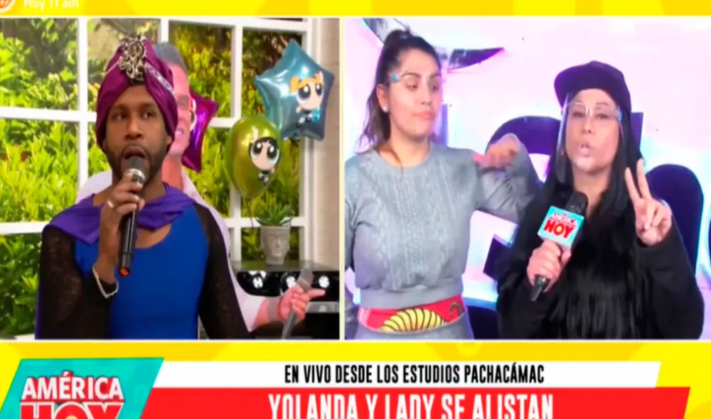 Yolanda Medina le pidió a Edson Dávila que no le vuelva a faltar el respeto. Foto: captura América TV Yolanda Medina le pidió a Edson Dávila que no le vuelva a faltar el respeto. Foto: captura América TV