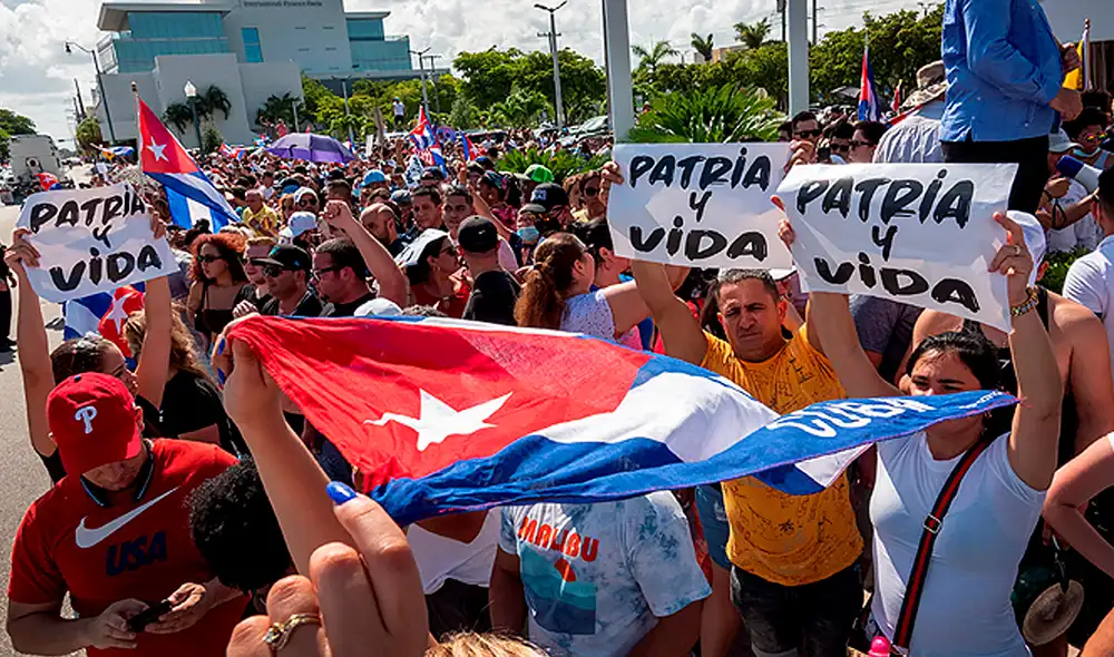 El pasado 5 de agosto de 2021, 62 personas fueron juzgadas en Cuba por su accionar durante las protestas del 11 y 12 de julio del presente año. Foto: EFE