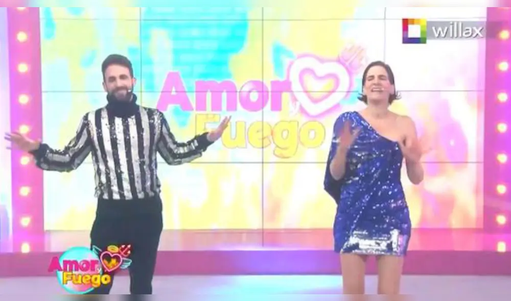 Rodrigo González y Gigi Mitre felices por el primer aniversario de Amor y fuego. Foto: difusión