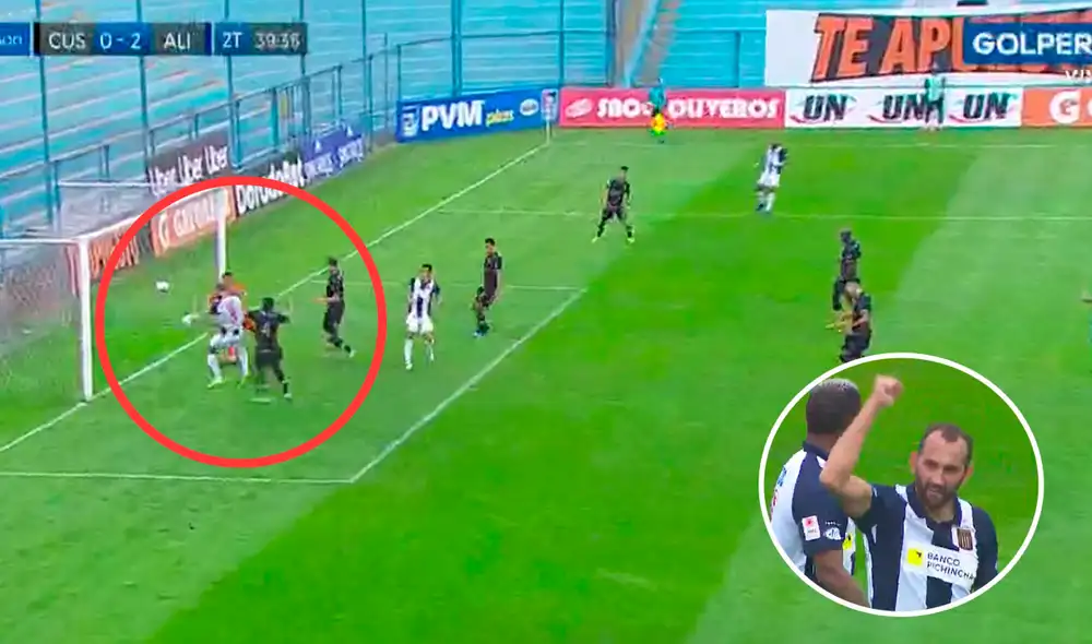 Hernán Barcos logra su primer doblete con Alianza Lima. Foto: captura GOLPERU