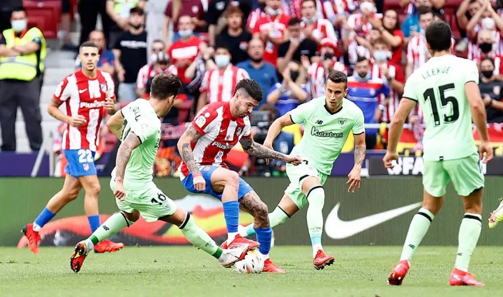 Atlético Madrid suma 11 puntos y no se puedo alejar del Real Madrid y Valencia. Foto: @Atleti