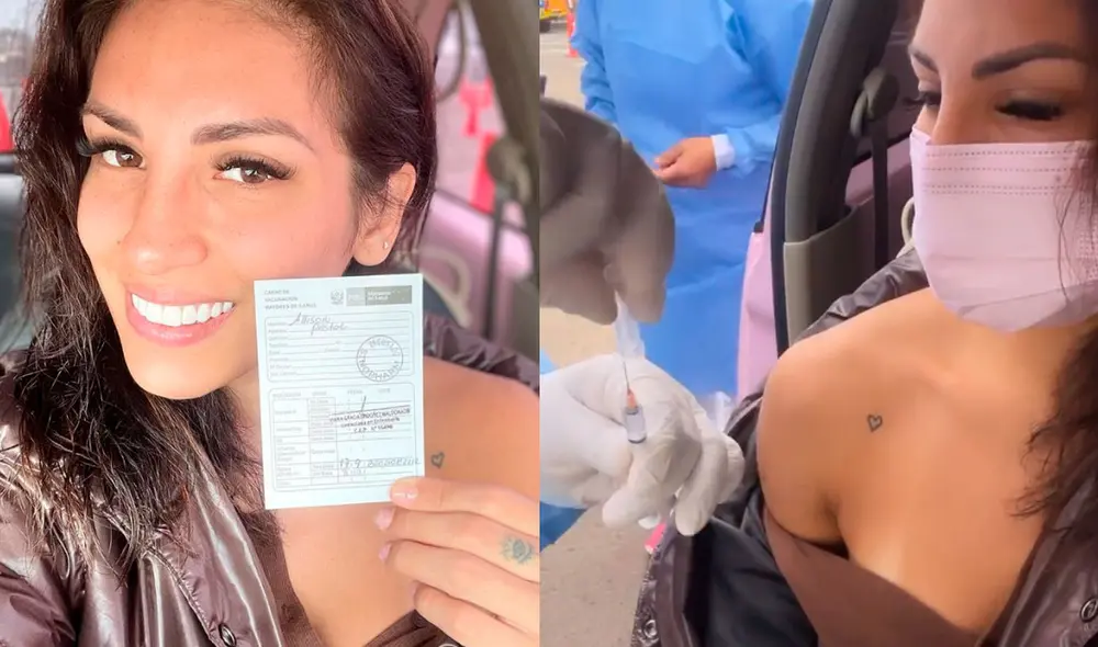 Allison Pastor se mostró nerviosa en el momento de recibir su primera dosis contra el coronavirus. Foto: Allison Pastor / Instagram Allison Pastor se mostró nerviosa en el momento de recibir su primera dosis contra el coronavirus. Foto: Allison Pastor / Instagram