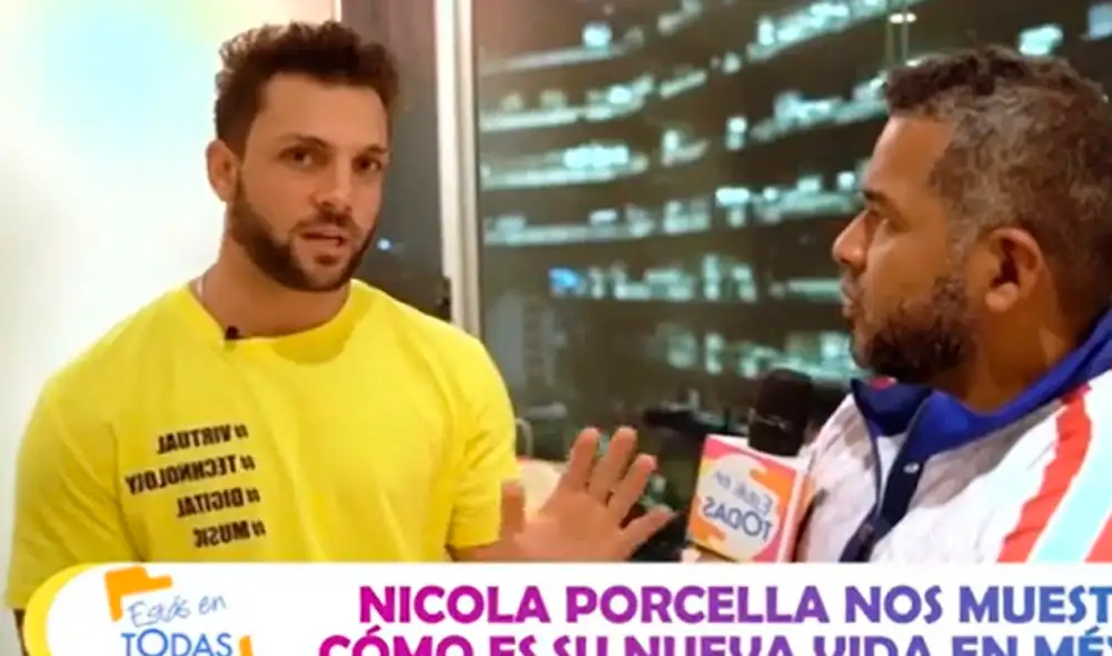 Nicola Porcella se encuentra organizando la llegada de su hijo. Foto: captura América TV