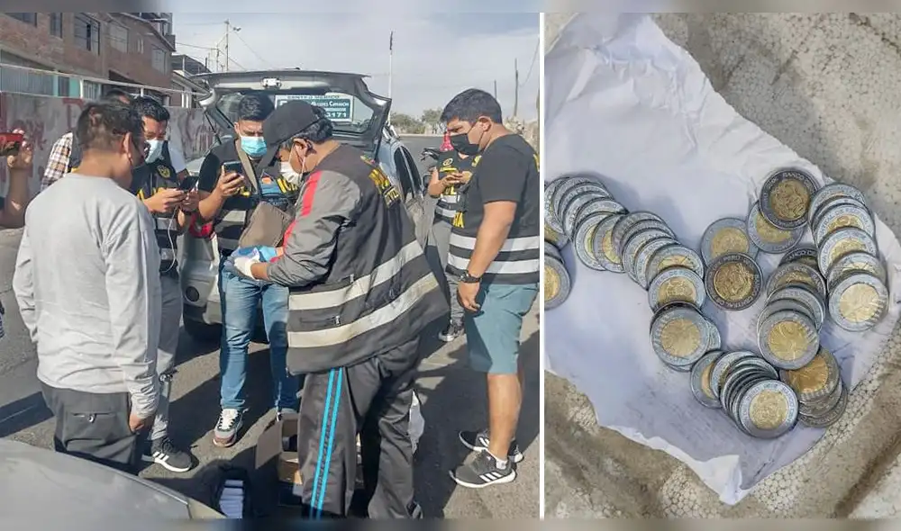 Arequipa. Detectives intervinieron a pareja con dinero falsificado. Foto: Lego Noticias