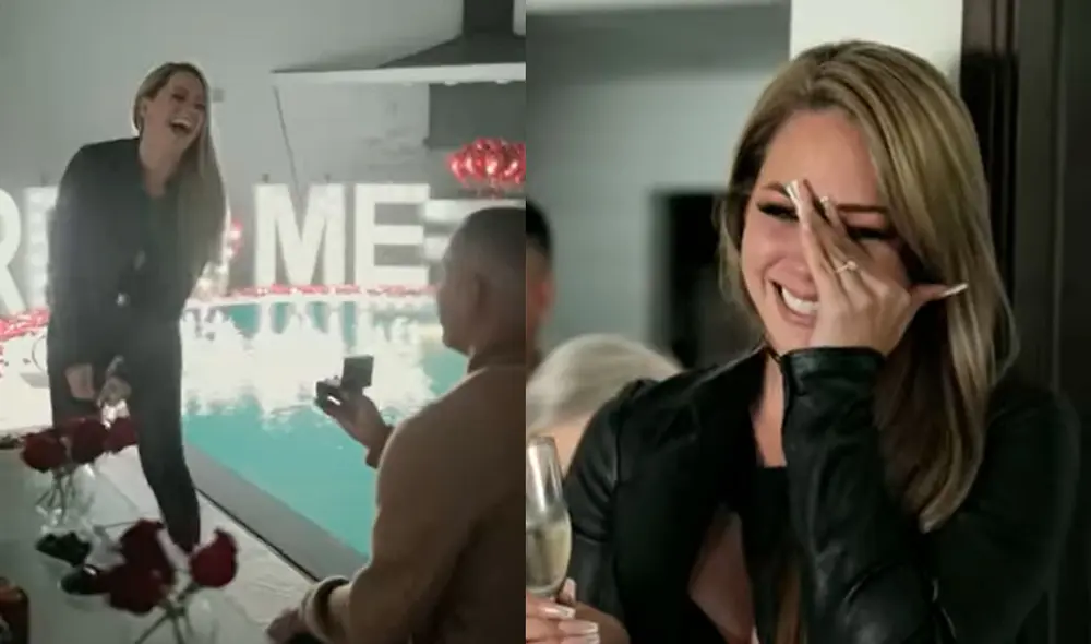 Melissa Klug y Jesús Barco protagonizaron un emocionante momento en presencia de sus familiares, quienes fueron cómplices del futbolista para sorprender a la empresaria. Foto: Melissa Klug / Instagram Melissa Klug y Jesús Barco protagonizaron un emocionante momento en presencia de sus familiares, quienes fueron cómplices del futbolista para sorprender a la empresaria. Foto: Melissa Klug / Instagram