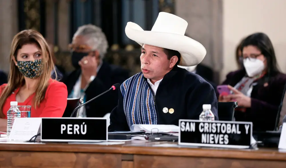 Pedro Castillo durante su participación en la VI Cumbre de la Celac. Foto: Presidencia Pedro Castillo durante su participación en la VI Cumbre de la Celac. Foto: Presidencia