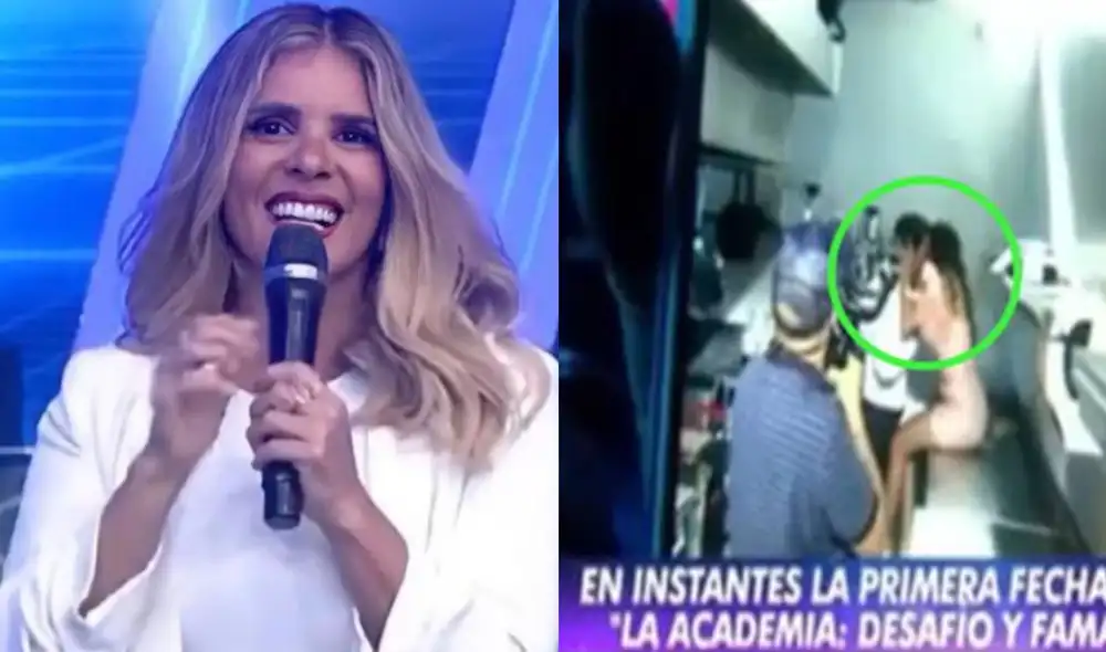 Johanna San Miguel muestra imágenes inéditas de Patricio Parodi y Luciana Fuster en La academia. Foto: Johanna San Miguel/ Instagram/ captura de América TV Johanna San Miguel muestra imágenes inéditas de Patricio Parodi y Luciana Fuster en La academia. Foto: Johanna San Miguel/ Instagram/ captura de América TV