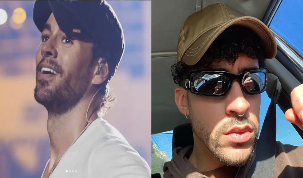 Enrique Iglesias presenta su disco final en las que tienes colaboraciones como Bad Bunny. Foto: Instagram de Enrique Iglesias y Bad Bunny.