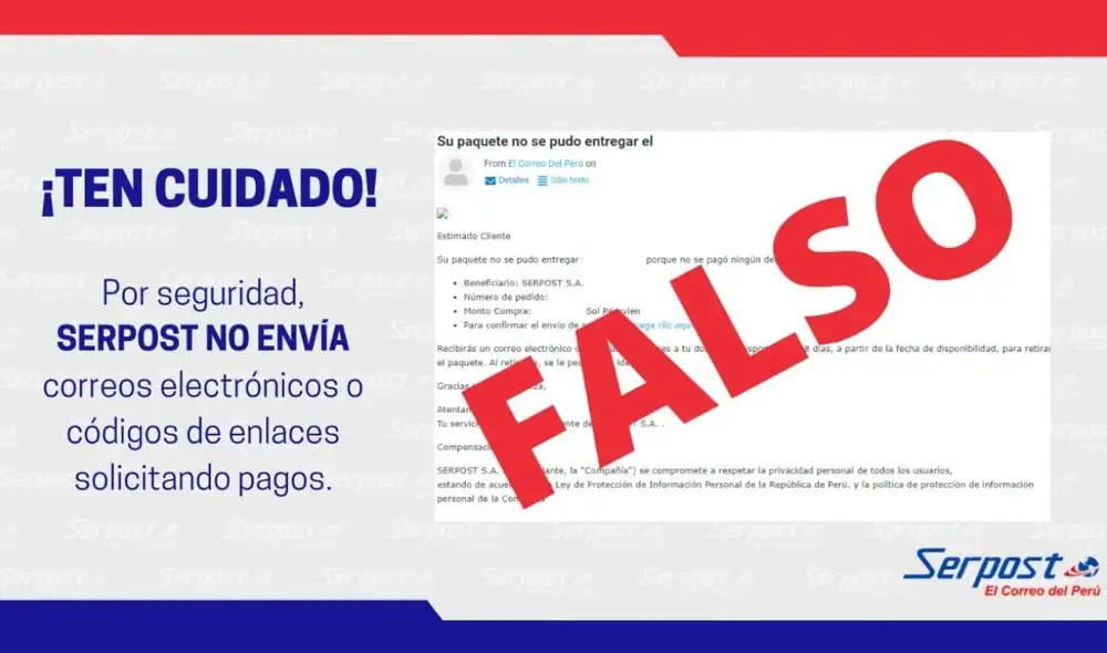 La compañía también denunció el hecho ante el Ministerio Público. Foto: Serpost