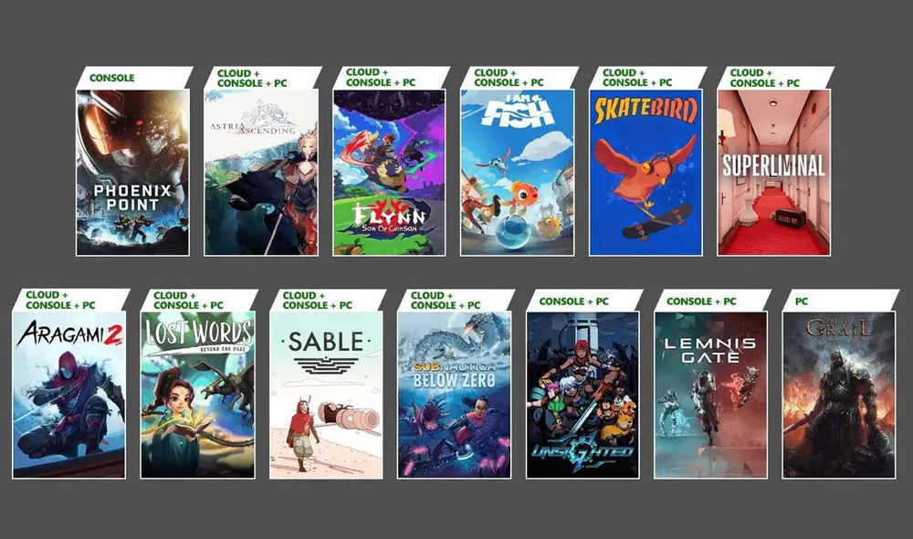 Aragami 2, Sable o Subnautica: Below Zero son algunos de los títulos gratuitos. Foto: Xbox