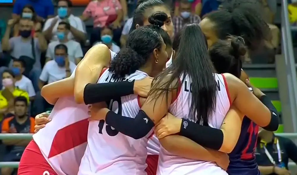 Perú derrotó a Chile por el Campeonato Sudamericano de Vóley 2021. Foto: captura DirecTV Sports