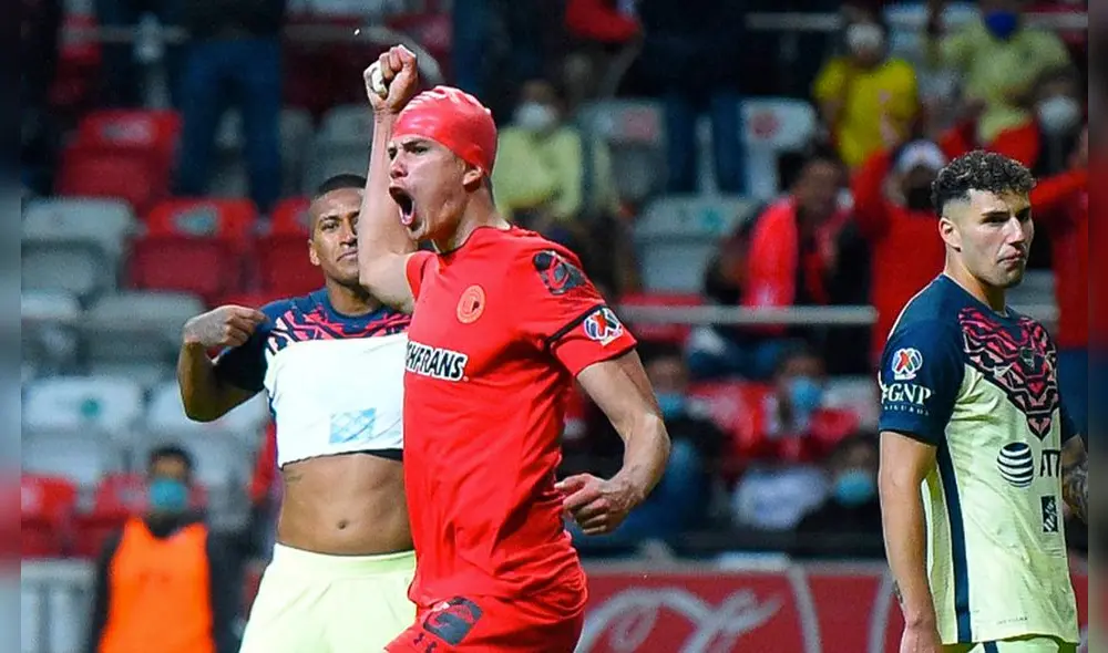 Toluca se impone por 3-1 ante el América de Pedro Aquino por la Liga MX. Foto: twitter Liga MX Toluca se impone por 3-1 ante el América de Pedro Aquino por la Liga MX. Foto: twitter Liga MX