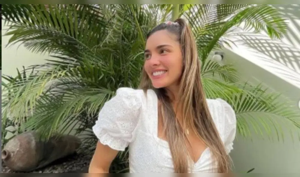 La chica reality Korina Rivadeneira confesó que uno de sus motivos para dejar la lactancia es que se ha vuelto un "dolor de cabeza". Foto: captura de Instagram