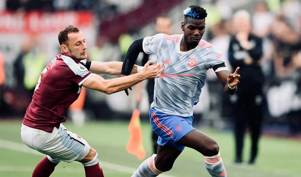 Manchester United y West Ham se fueron al descanso empatados a uno. Foto: Manchester United