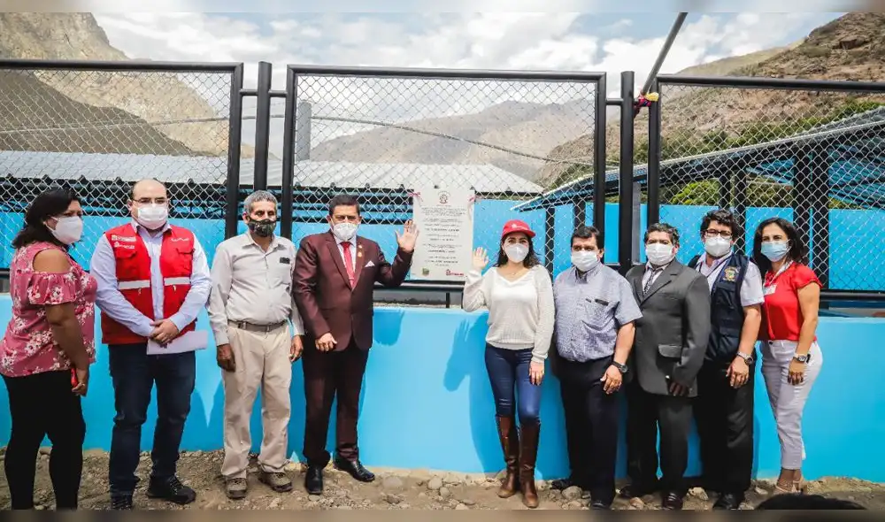 En el centro poblado de Llallán inauguraron planta de tratamiento de aguas residuales. Foto: ARCC