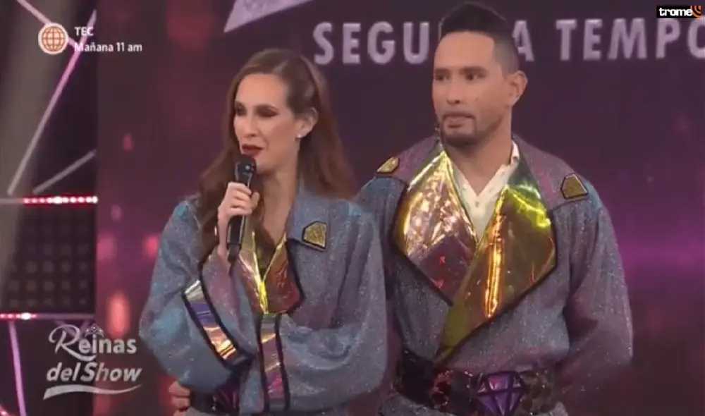 Emilia Drago explica las razones por las que su lesión en las costillas no le dejan continuar en Reinas del show 2. Foto: Programa Reinas del show 2. Emilia Drago explica las razones por las que su lesión en las costillas no le dejan continuar en Reinas del show 2. Foto: Programa Reinas del show 2.