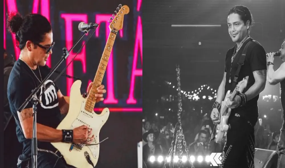 El guitarrista Chris Pérez sigue tocando como sus inicios con la reina del tax-mex. Foto: Instagram de Chris Pérez.
