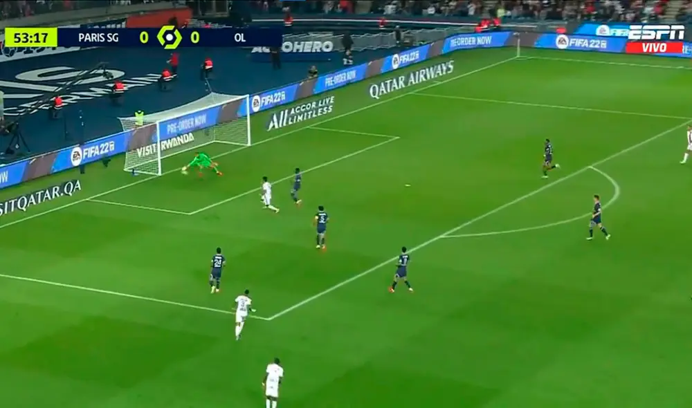 PSG vs. Lyon: Paquetá anota el primero del partido por la Ligue 1. Foto: ESPN PSG vs. Lyon: Paquetá anota el primero del partido por la Ligue 1. Foto: ESPN