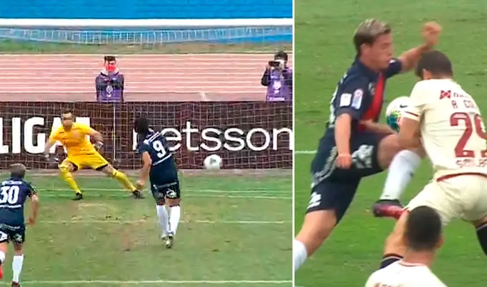 El 'Búfalo' cobró la pena máxima luego tras la mano de Corzo. Foto: GolPerú El 'Búfalo' cobró la pena máxima luego tras la mano de Corzo. Foto: GolPerú