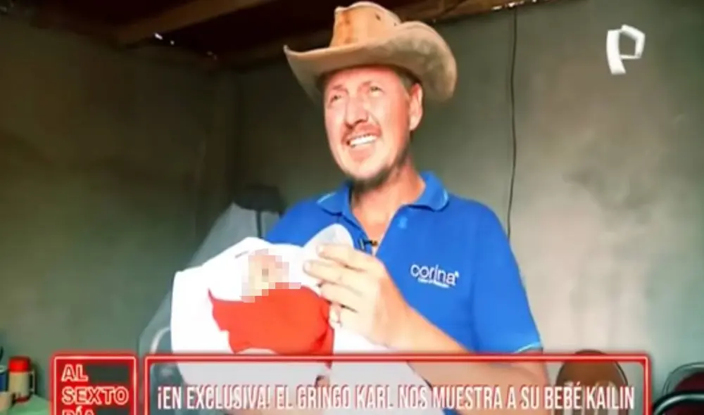 'Gringo Karl' se quebró al hablar de su pequeña. Foto: captura de Panamericana