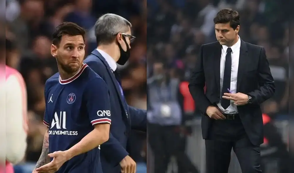 Mauricio Pochettino reemplazo a Messi a los 76 minutos del PSG vs. Lyon. Fotos: AFP Mauricio Pochettino reemplazo a Messi a los 76 minutos del PSG vs. Lyon. Fotos: AFP