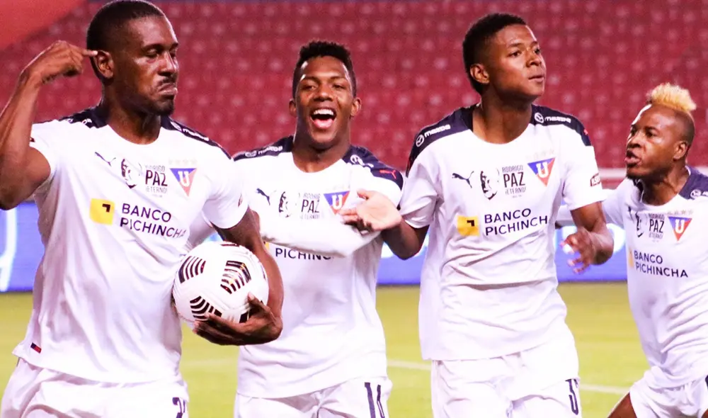 Con su victoria, Liga de Quito igualó en puntaje a Emelec. Foto: LDU