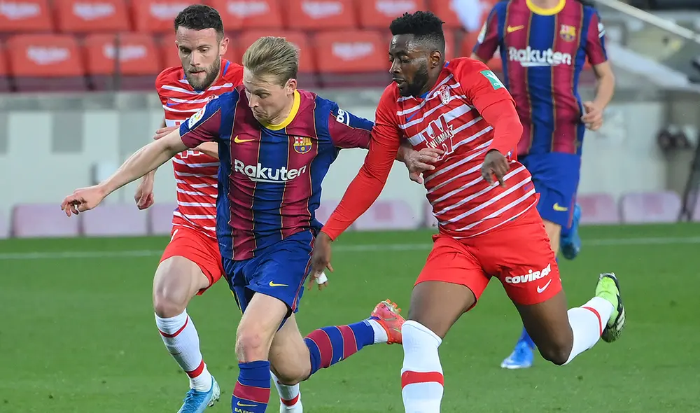 Barcelona y Granada se enfrentaran en tierras catalanas por LaLiga. Foto: AFP