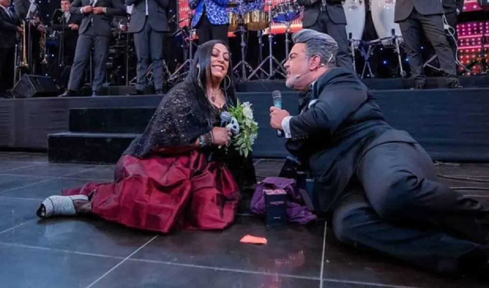 La India y Andrés Hurtado se reencuentran en el set de Porque hoy es sábado con Andrés. Foto: Andrés Hurtado/ Instagram La India y Andrés Hurtado se reencuentran en el set de Porque hoy es sábado con Andrés. Foto: Andrés Hurtado/ Instagram