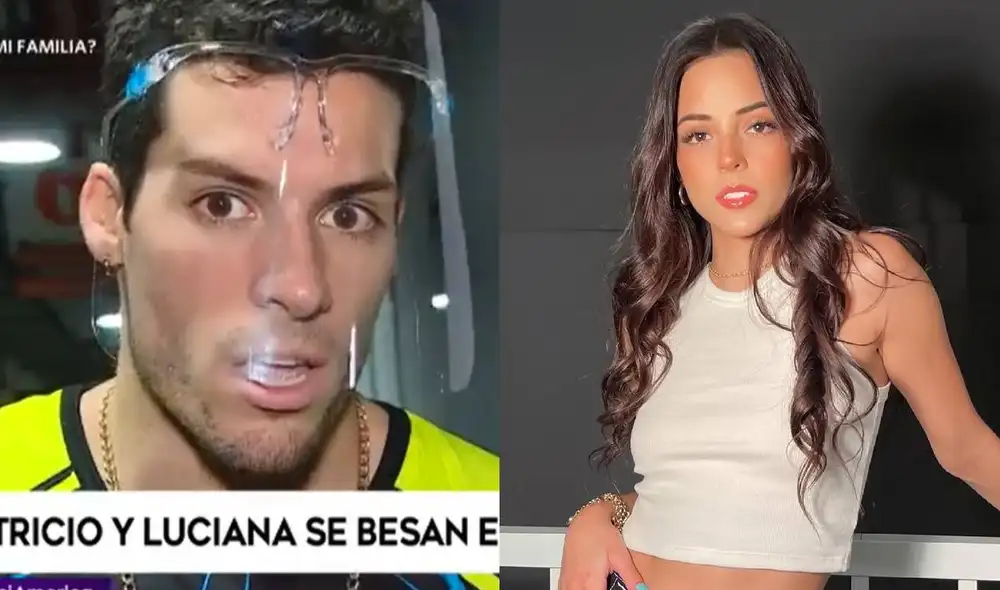 Patricio Parodi habla sobre su escena romántica con Luciana Fuster en La academia de Esto es guerra. Foto: captura de América TV, Luciana Fuster/ Instagram