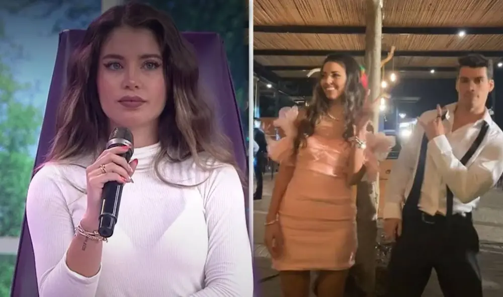 Flavia Laos asegura no tener problemas con Luciana Fuster o Patricio Parodi. Foto: captura de América TV/Luciana Fuster/TikTok