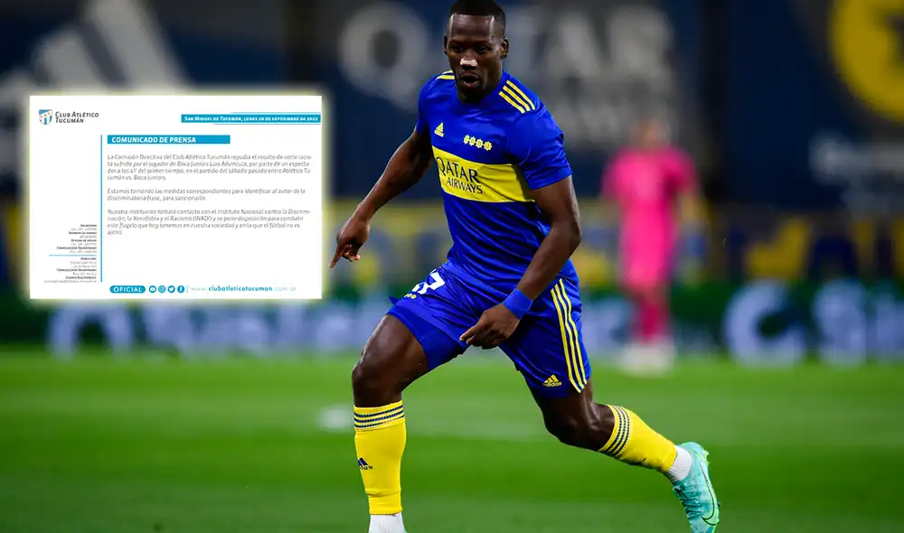 Atlético Tucumán se pronunció sobre actos de racismo contra Luis Advíncula durante el partido frente a Boca por la Liga Profesional. Foto: Boca Juniors