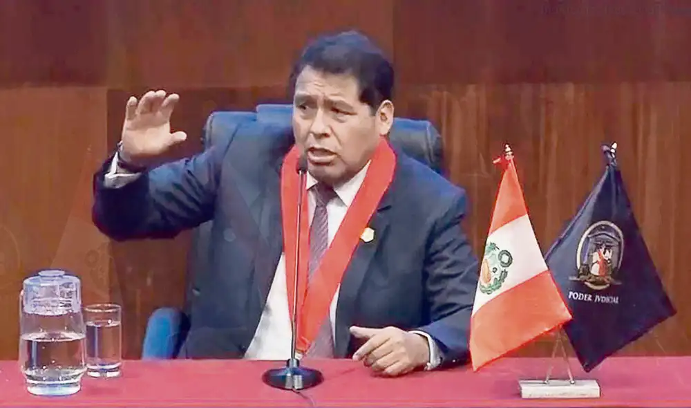 Velocidad. César Sahuanay informó que se dará mayor celeridad a los juicios emblemáticos. Foto: difusión