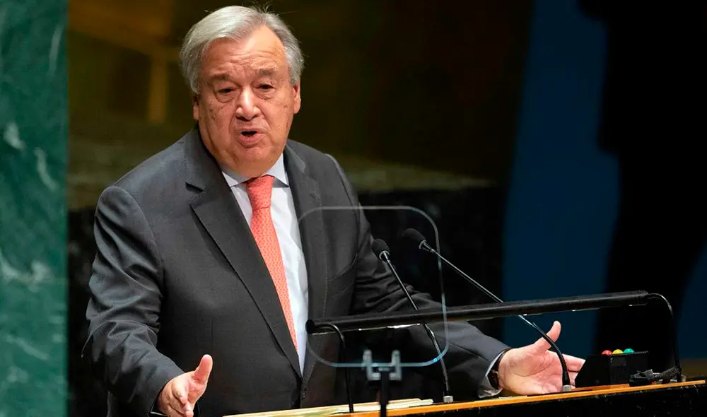 António Guterres sostuvo que la pandemia y la crisis climática han sacado a relucir muchos de los grandes problemas globales. Foto: AFP António Guterres sostuvo que la pandemia y la crisis climática han sacado a relucir muchos de los grandes problemas globales. Foto: AFP