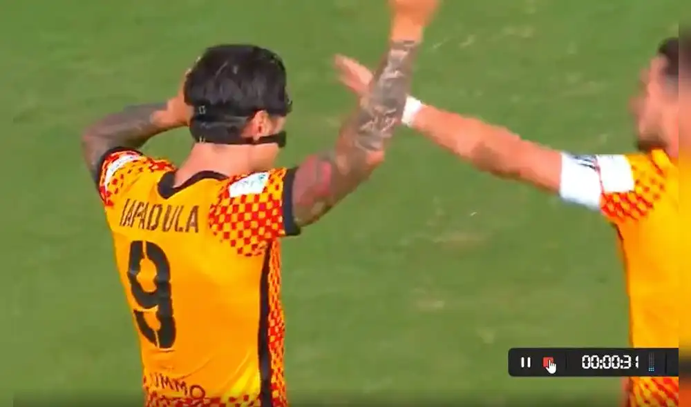 Gianluca Lapadula estuvo presente en el triunfo del Benevento por 4-1 en la Serie B. Foto: captura Serie BKT Gianluca Lapadula estuvo presente en el triunfo del Benevento por 4-1 en la Serie B. Foto: captura Serie BKT