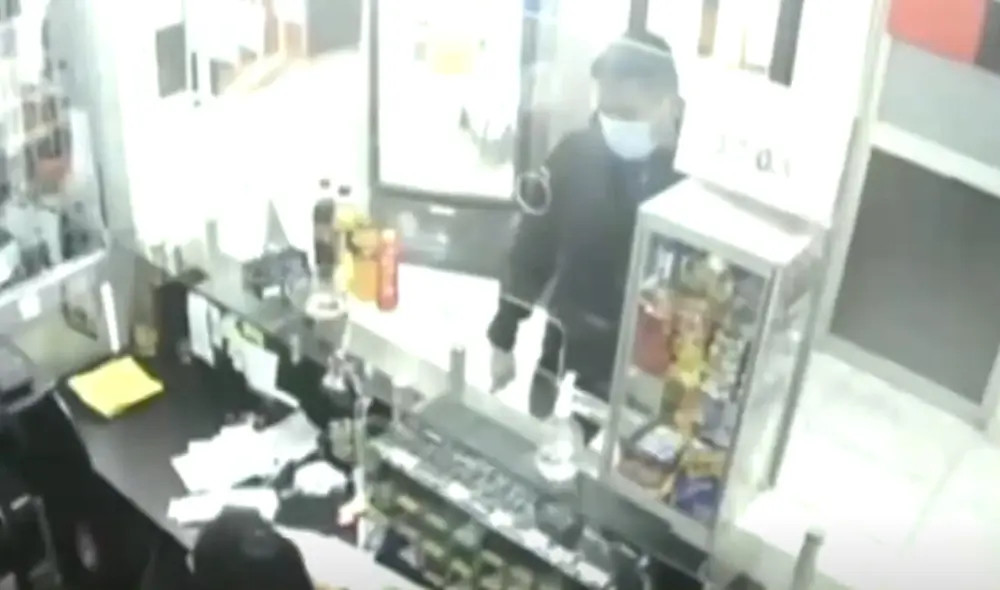 El delincuente ha sido identificado como Frank Anthony López Quiroz. Foto: captura de Latina