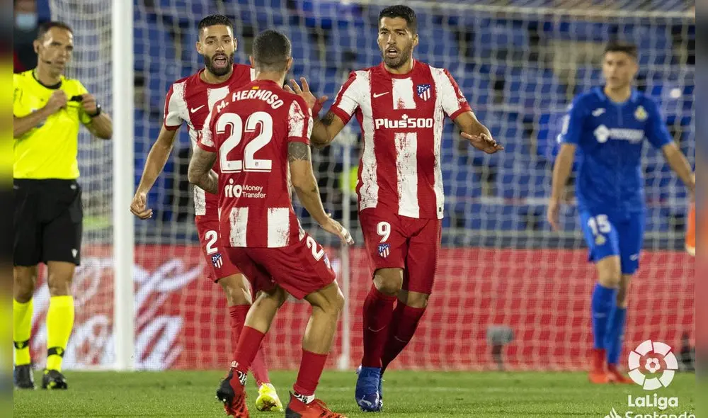 Luis Suárez anotó un doble ante Getafe por LaLiga Santander. Foto: twitter LaLiga