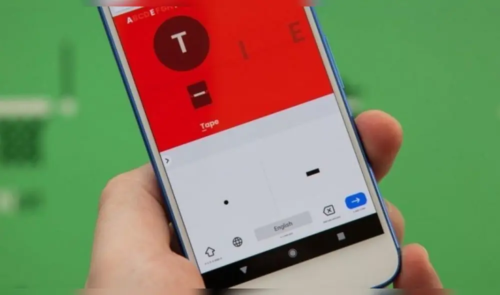 La opción de código Morse te permitirá escribir tus búsquedas con rayas y puntos. Foto: Google