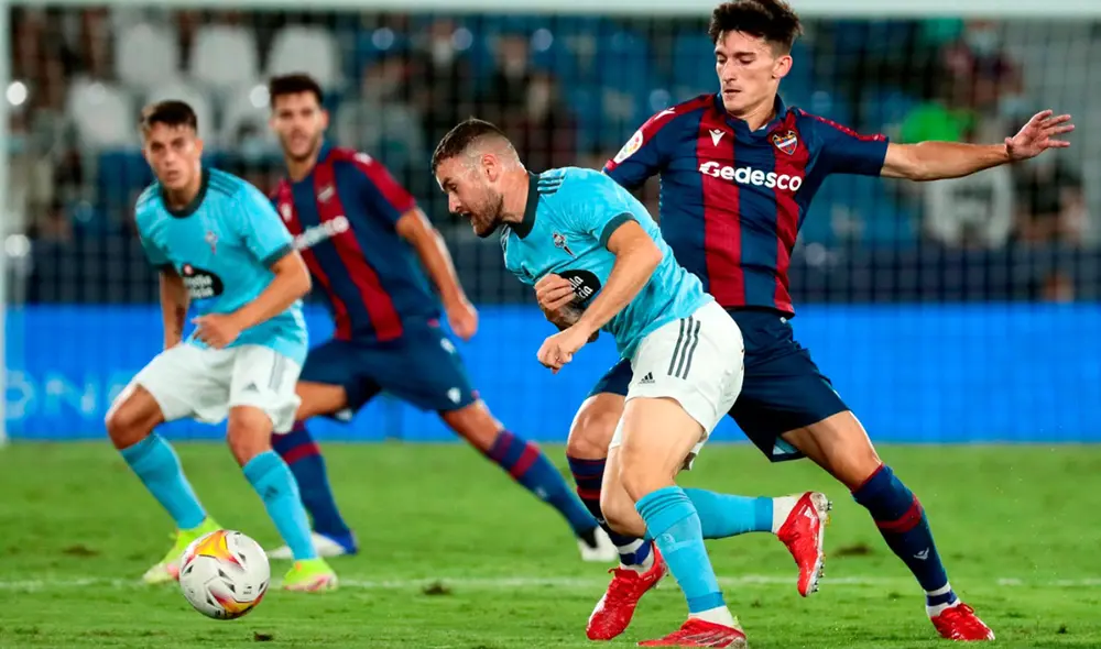 El partido Levante vs. Celta de Vigo se juega en el Estadio Ciudad de Valencia. Foto: EFE