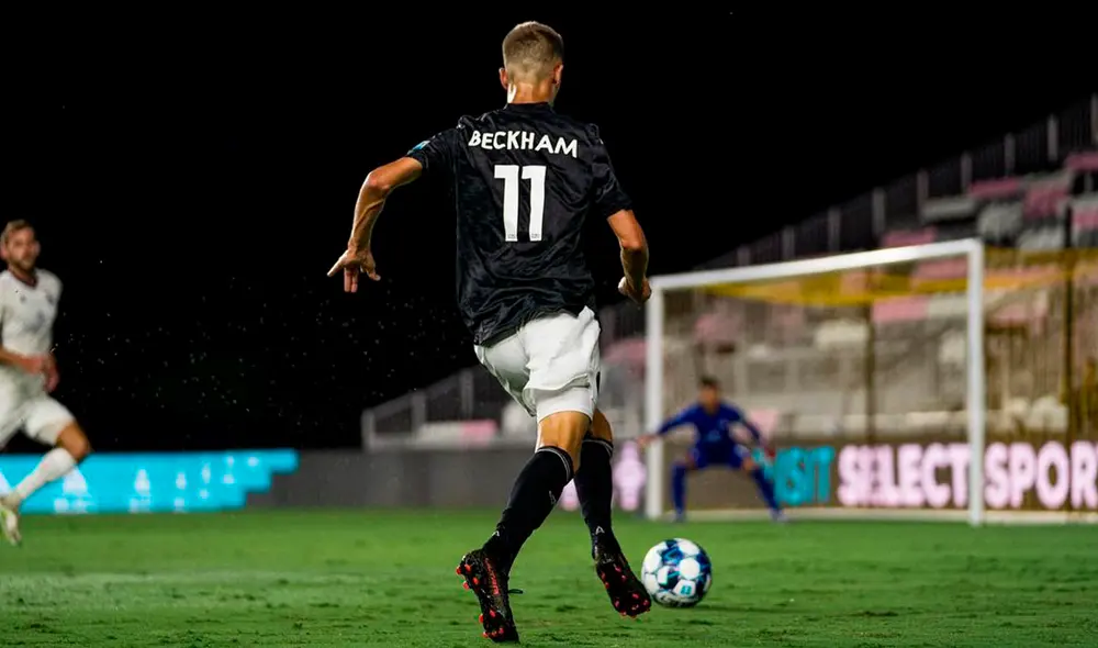 Romeo Beckham fue titular en su debut profesional. Foto: Instagram @romeobeckham Romeo Beckham fue titular en su debut profesional. Foto: Instagram @romeobeckham