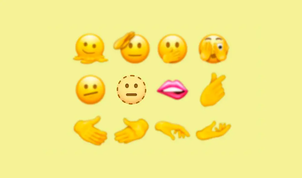 La carita es parte del nuevo paquete de emojis de WhatsApp. Foto: composición/La República