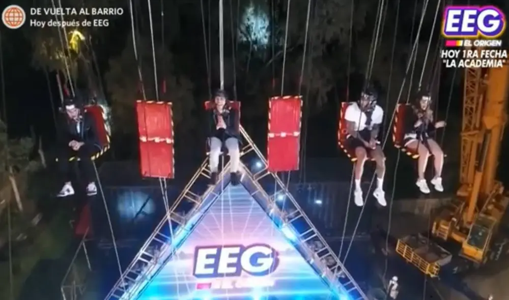 Elías Montalvo cayó desde 40 metros de altura en Esto es guerra. Foto: captura de América TV