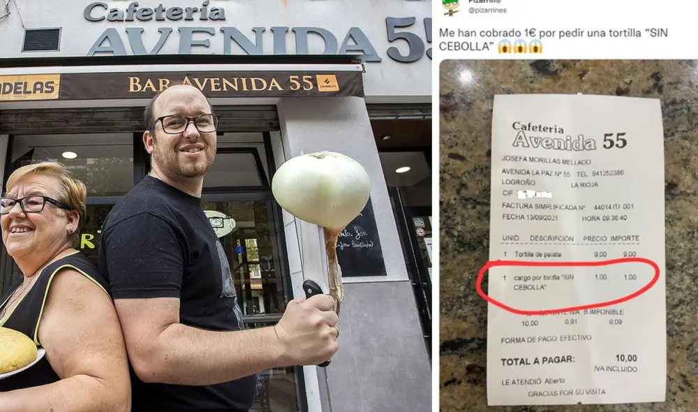 Bar avenida 55 sorprende a sus comensales con inusuales boletas. Foto: captura de Twitter